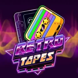 Retro Tapes slot logo by Push Gaming at Lizaro Casino