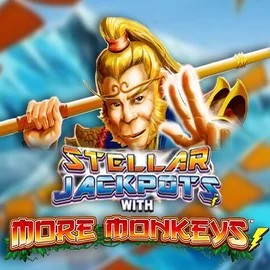 Stellar Jackpots with More Monkeys logo – Jackpots by Lightning Box Game at Lizaro Casino