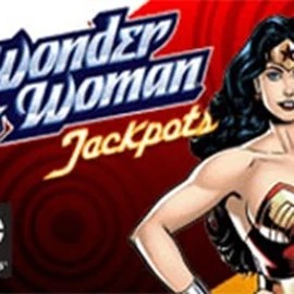 Wonder Woman Jackpots by Amaya, showcased at llizarocasino.com – game logo